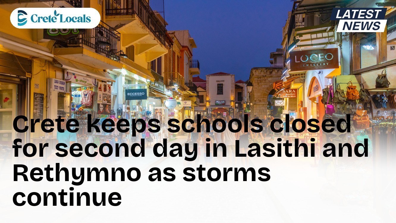 crete schools closed second day lasithi rethymno storms og | CreteLocals