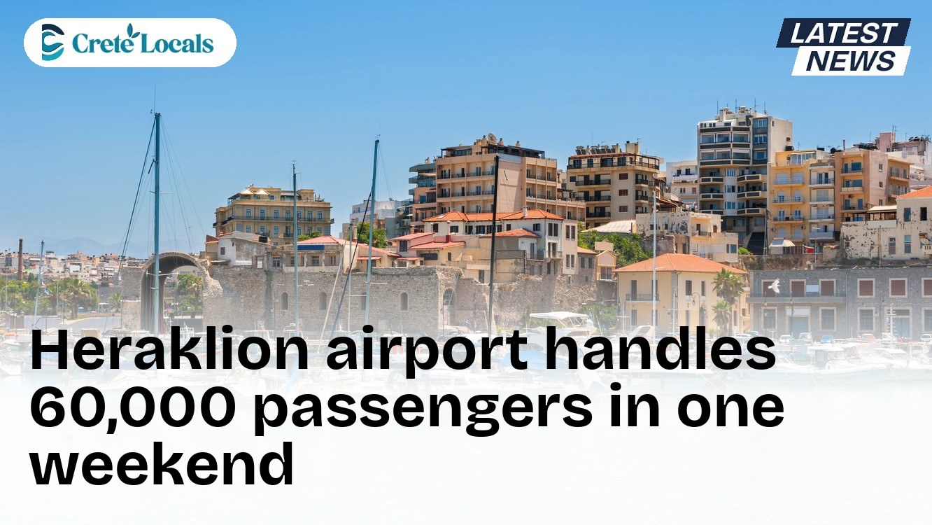 Heraklion airport handles 60,000 passengers in one weekend