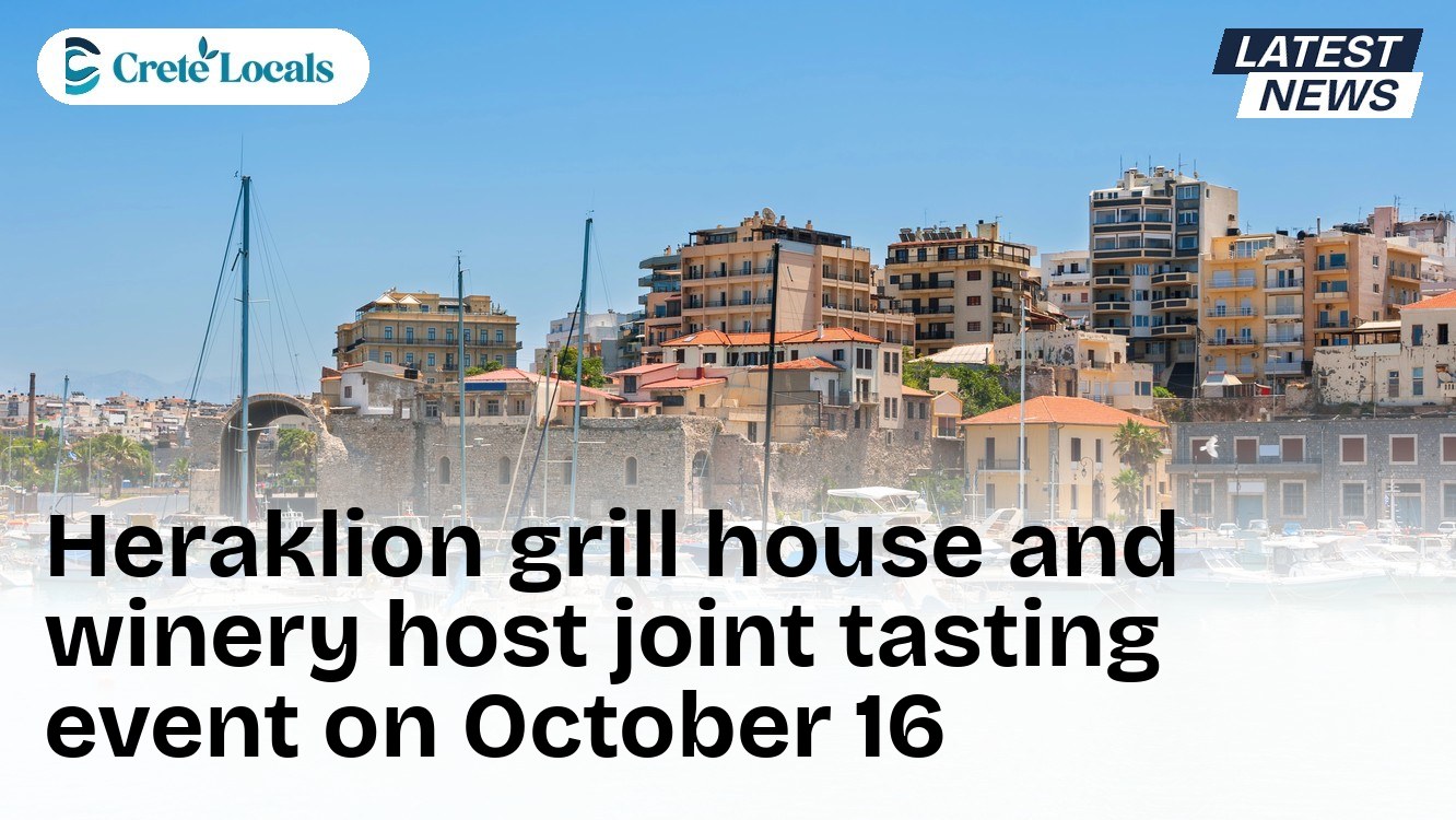 Heraklion grill house and winery host joint tasting event on October 16