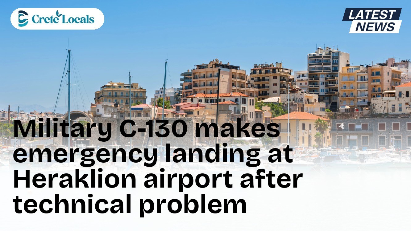 Military C-130 makes emergency landing at Heraklion airport after technical problem