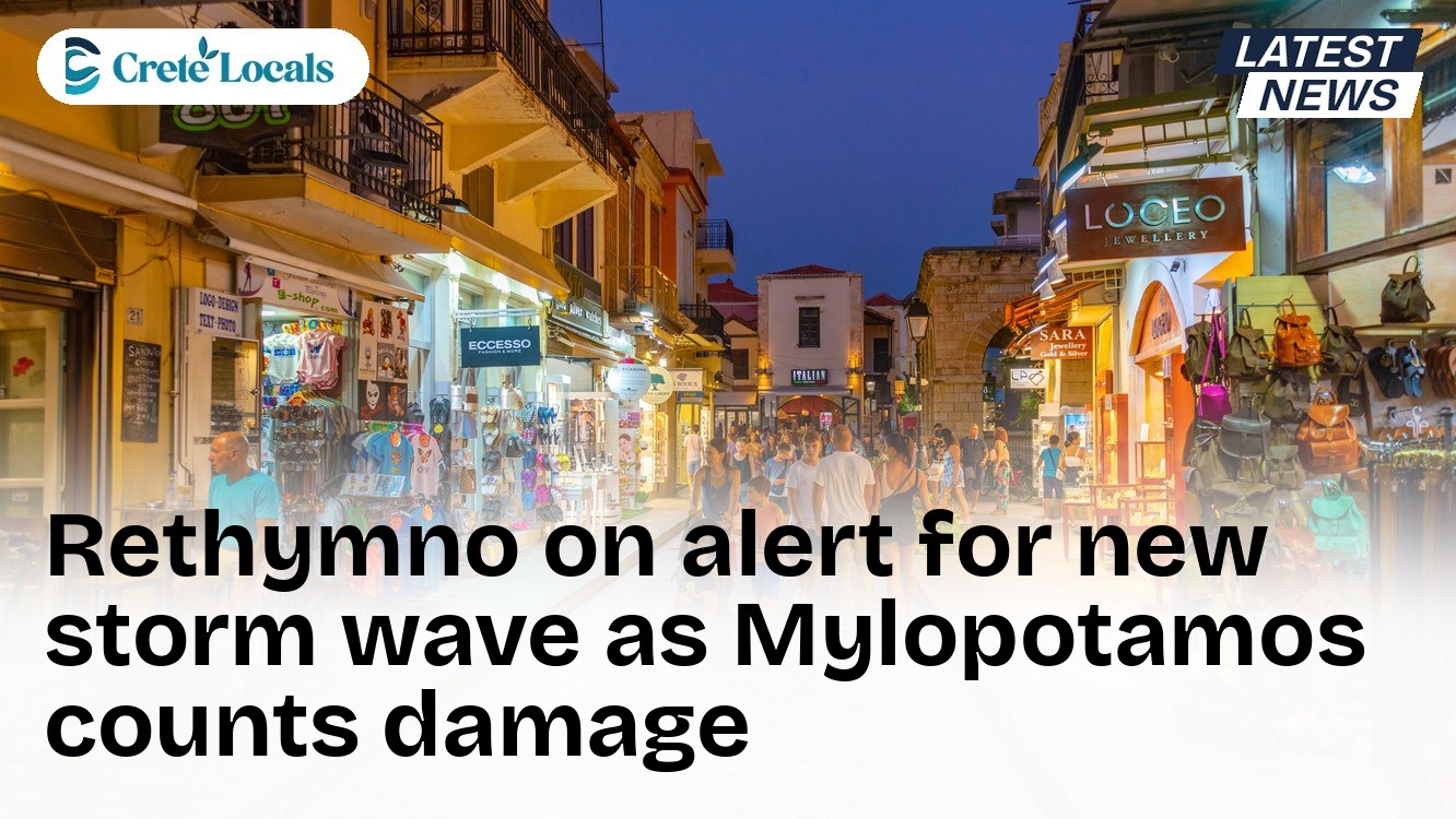 Rethymno on alert for new storm wave as Mylopotamos counts damage