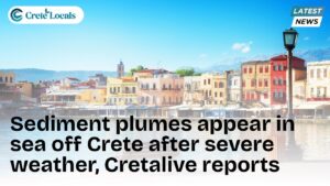 sediment plumes sea crete after severe weather og | CreteLocals