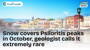 snow covers psiloritis peaks october geologist extremely rare og | CreteLocals