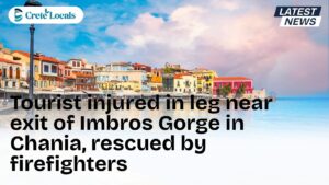 tourist injured leg imbros gorge chania rescued firefighters og | CreteLocals